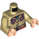 LEGO Beige Molly Weasley med Dark Kød Nederdel Minifig Torso (973 / 76382)