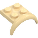 LEGO Beige Lokasuoja Levy 2 x 2 jossa Pyörä Kaari (49097)