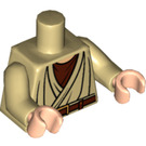 LEGO Beige Obi Wan Kenobi Torso med Brun Undershirt (76382 / 88585)