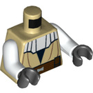 LEGO bronzer Obi Wan Torse avec blanc Sleeves (973 / 76382)