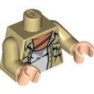 LEGO Beige Open Stained Skjorte Torso med Pockets (973 / 76382)