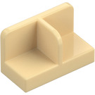 LEGO Tan Panel 1 x 2 x 1 with Thin Central Divider and Rounded Corners (18971 / 93095)