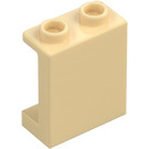 LEGO Beige Paneeli 1 x 2 x 2 sivutuilla, ontoilla nupeilla (35378 / 87552)