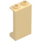 LEGO Beige Panel 1 x 2 x 3 med sidestøtter - hule knotter (35340 / 87544)