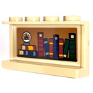 LEGO bronzer Panneau 1 x 4 x 2 avec Bookshelf & Snowglobe Autocollant (14718)