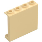 LEGO Beige Paneeli 1 x 4 x 3 sivutuilla, ontoilla nupeilla (35323 / 60581)