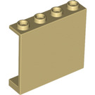 레고 탠 껍질 패널 1 x 4 x 3 측면 지지대 없음, 중공 스터드 (4215 / 30007)