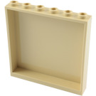 LEGO Zandbruin Paneel 1 x 6 x 5 (35286 / 59349)