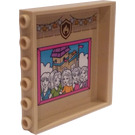 LEGO Tan Panel 1 x 6 x 5 with Framed Friends Photo Inside and Butterflies on Oustide Sticker (59349)