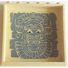 LEGO bronzer Panneau 1 x 6 x 5 avec Inca mural Autocollant (59349 / 59350)