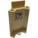 LEGO Tan Panel 3 x 3 x 6 Corner Wall with Portrait of Puppet Player Sticker without Bottom Indentations (87421)