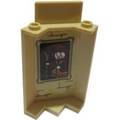 LEGO Tan Panel 3 x 3 x 6 Corner Wall with Portrait of Wizard Sticker without Bottom Indentations (87421)