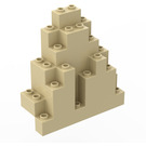 LEGO Tan Panel 3 x 8 x 7 Rock Triangular (6083)