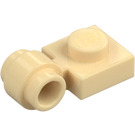 LEGO Beige Piastra 1 x 1 con Clip (Anello spesso) (4081 / 41632)