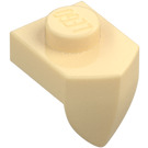 LEGO Beige Platte 1 x 1 mit Downwards Zahn (15070)