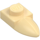 LEGO Beige Plade 1 x 1 med Tand (35162 / 49668)