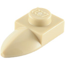 LEGO Tan Plate 1 x 1 with Tooth (49668)