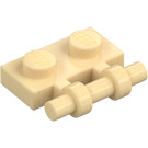 LEGO Beige Levy 1 x 2 jossa Kahva (Avoimet päät) (2540)