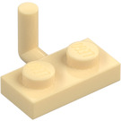 LEGO Brungul Platta 1 x 2 med Krok (5 mm horisontell arm) (43876 / 88072)