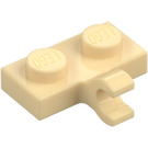 LEGO Beige Plate 1 x 2 med Horisontal klips (11476 / 65458)