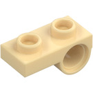 LEGO Beige Platte 1 x 2 mit Underside Loch (18677 / 28809)