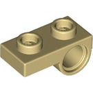 LEGO Tan Plate 1 x 2 with Underside Hole (18677 / 28809)