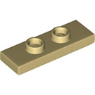 LEGO Tan Plate 1 x 3 with 2 Studs (34103)