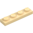 LEGO Zandbruin Plaat 1 x 4 (3710)