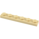 LEGO Tan Plate 1 x 6 (3666)