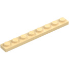 LEGO Zandbruin Plaat 1 x 8 (3460)