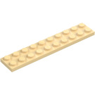 LEGO Zandbruin Plaat 2 x 10 (3832)