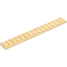 LEGO Zandbruin Plaat 2 x 16 (4282)