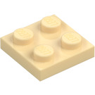 LEGO Tan Plate 2 x 2 (3022)