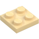 LEGO Zandbruin Plaat 2 x 2 (3022 / 94148)