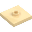 LEGO Beige Piastra 2 x 2 con scanalatura e 1 Centro Bottoncino (23893 / 87580)