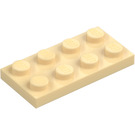 LEGO Tan Plate 2 x 4 (3020)