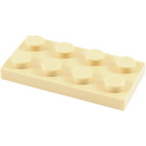 LEGO Tan Plate 2 x 4 (3020)