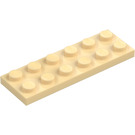 LEGO Zandbruin Plaat 2 x 6 (3795)