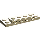 LEGO Tan Plate 2 x 6 x 0.7 with 4 Studs on Side (72132 / 87609)