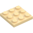 LEGO Zandbruin Plaat 3 x 3 (11212)