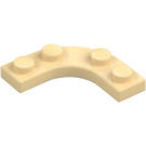 LEGO Brungul Platta 3 x 3 Avrundad Hörn (68568)