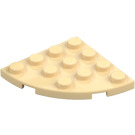 LEGO Beige Platte 4 x 4 Rund Ecke (30565)