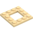 LEGO Tan Plate 4 x 4 with 2 x 2 Open Center (64799)