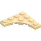 LEGO Beige Platte 4 x 4 mit Circular Cut Out (35044)