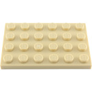 LEGO Tan Plate 4 x 6 (3032)