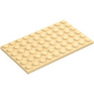 LEGO Zandbruin Plaat 6 x 10 (3033)