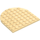 LEGO Beige Levy 8 x 8 Pyöreä Puoli Ympyrä (41948)