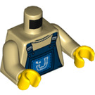 LEGO Beige Plumber Minifig Torso (973 / 76382)