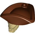 LEGO Beige Pferdeschwanz und Reddish Brown Tricorne Hut (67043)