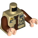 LEGO Beige Rebel Trooper (Corporal Rostok) Minifigur Overkropp (973 / 76382)